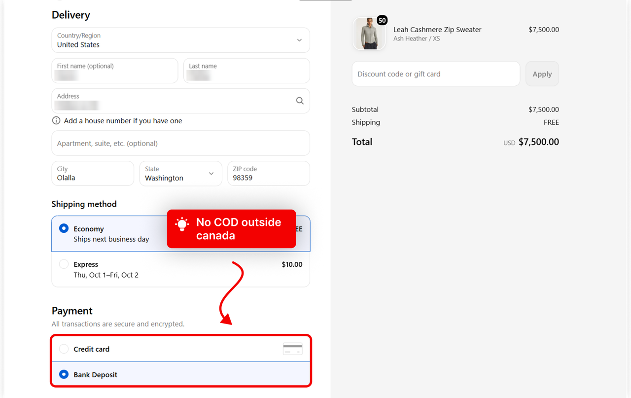 Rule should apply: a matching checkout where the expected change appears